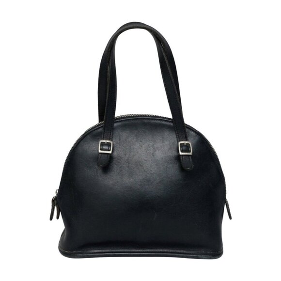 Vtg Coach Black Leather Small Chadwick Bowler Satchel Shoulder - No Hangtag - Picture 1 of 9